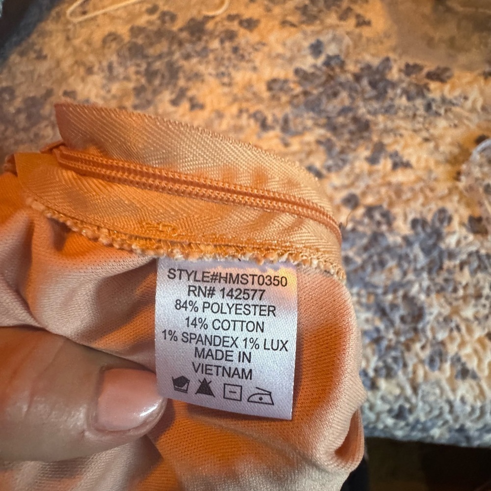 Haute Monde peach twill Skater Skirt - Picture 6 of 8